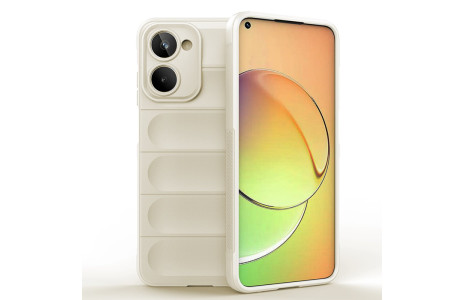 Newface Realme 10 4G Kılıf Optimum Silikon - Krem