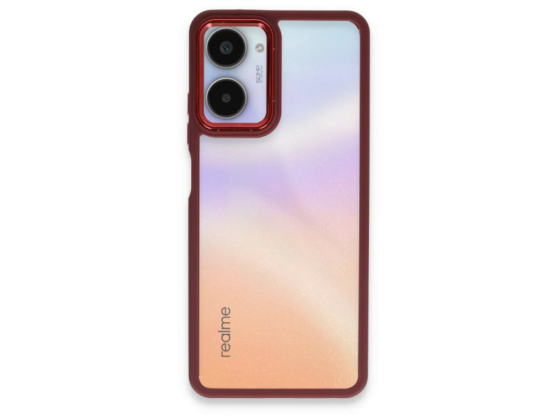 Newface Realme 10 Pro 5G Kılıf Dora Kapak - Kırmızı