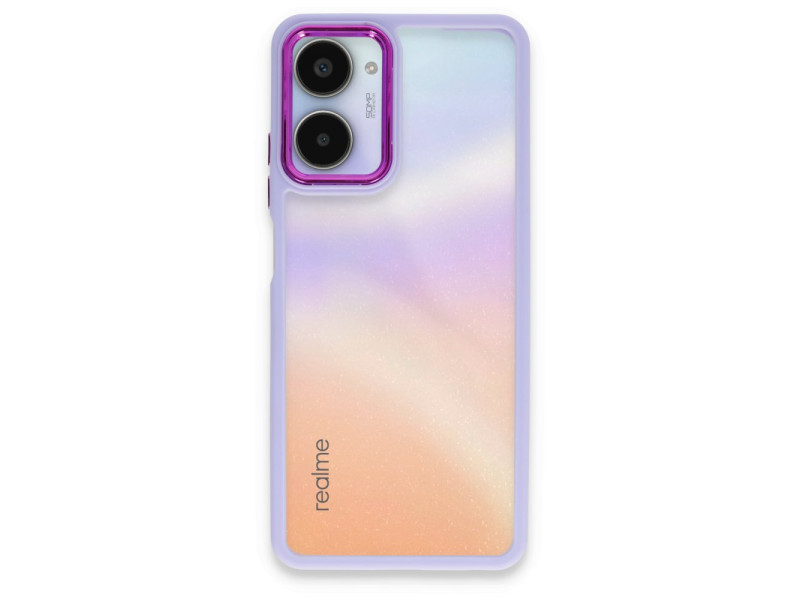Newface Realme 10 Pro 5G Kılıf Dora Kapak - Lila