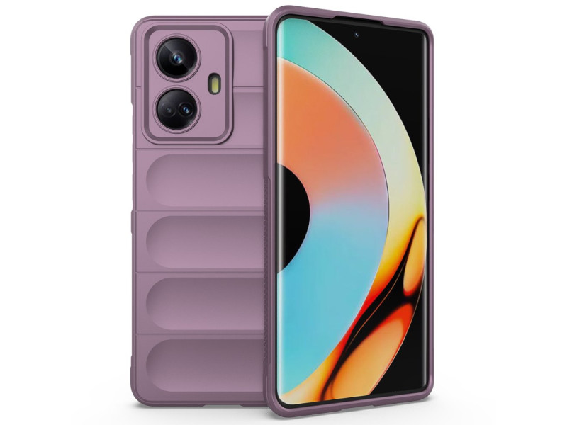 Newface Realme 10 Pro 5G Kılıf Optimum Silikon - Mor