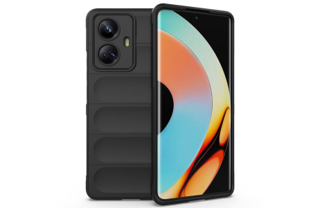 Newface Realme 10 Pro 5G Kılıf Optimum Silikon - Siyah