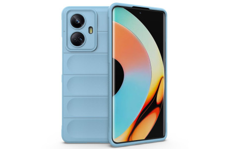 Newface Realme 10 Pro 5G Kılıf Optimum Silikon - Sky Blue