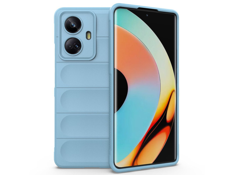 Newface Realme 10 Pro 5G Kılıf Optimum Silikon - Sky Blue