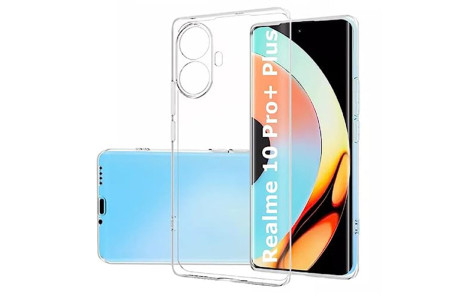 Newface Realme 10 Pro Plus 5G Kılıf Lüx Şeffaf Silikon