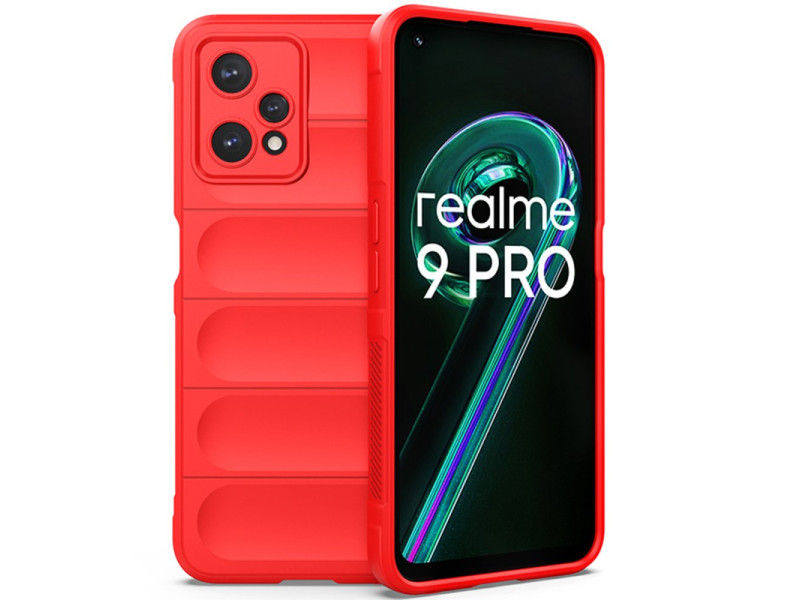 Newface Realme 9 Pro 5G Kılıf Optimum Silikon - Kırmızı