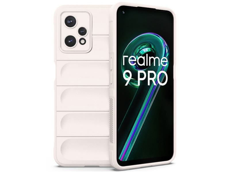 Newface Realme 9 Pro 5G Kılıf Optimum Silikon - Krem
