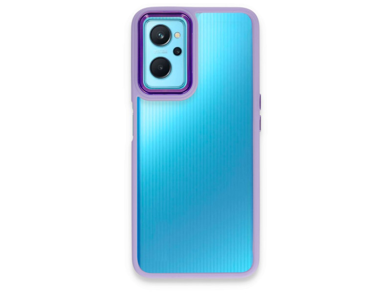 Newface Realme 9i 4G Kılıf Dora Kapak - Lila