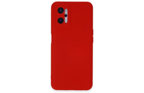 Newface Realme 9i 4G Kılıf Nano içi Kadife Silikon - Kırmızı