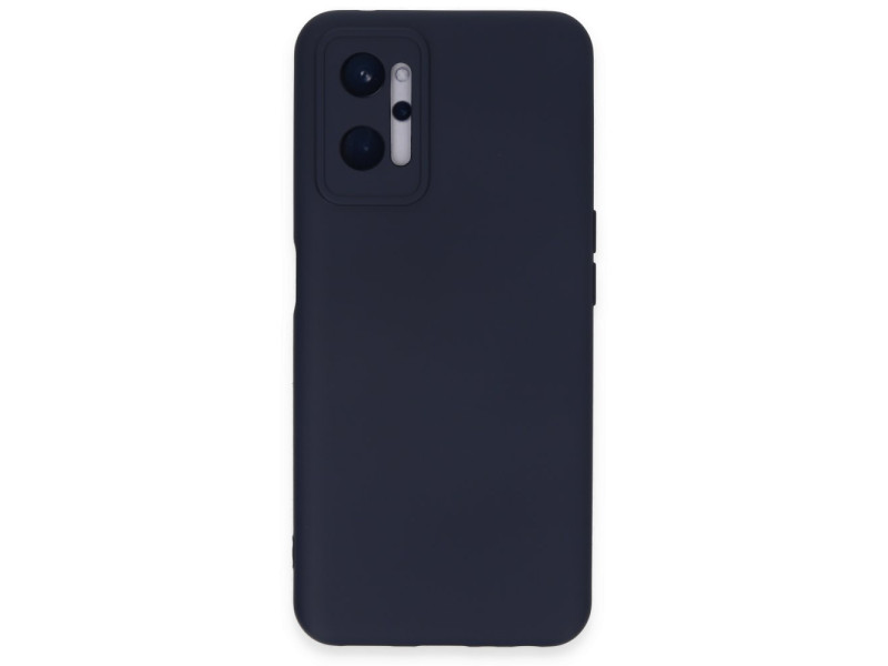 Newface Realme 9i 4G Kılıf Nano içi Kadife Silikon - Lacivert