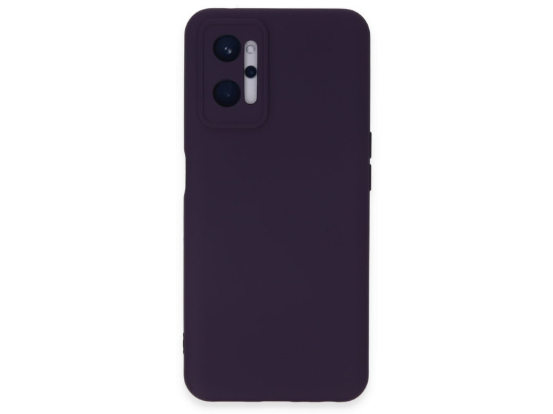 Newface Realme 9i 4G Kılıf Nano içi Kadife Silikon - Mor