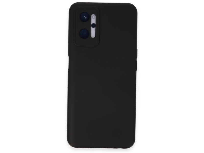 Newface Realme 9i 4G Kılıf Nano içi Kadife Silikon - Siyah