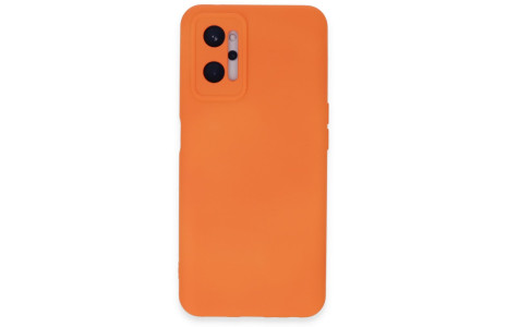 Newface Realme 9i 4G Kılıf Nano içi Kadife Silikon - Turuncu