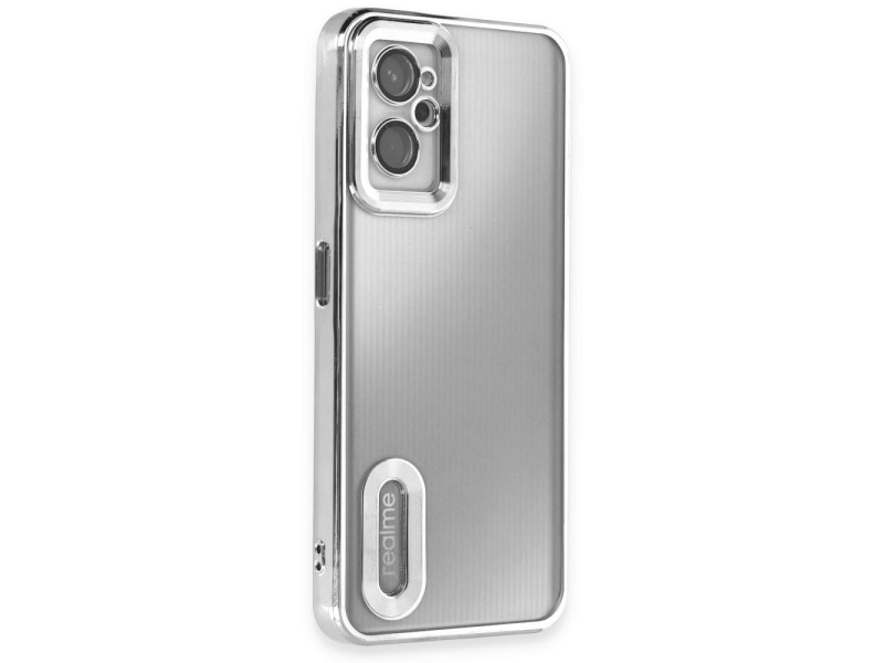 Newface Realme 9i 4G Kılıf Slot Silikon - Gümüş