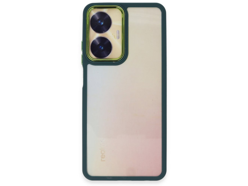 Newface Realme C55 Kılıf Dora Kapak - Haki Yeşil
