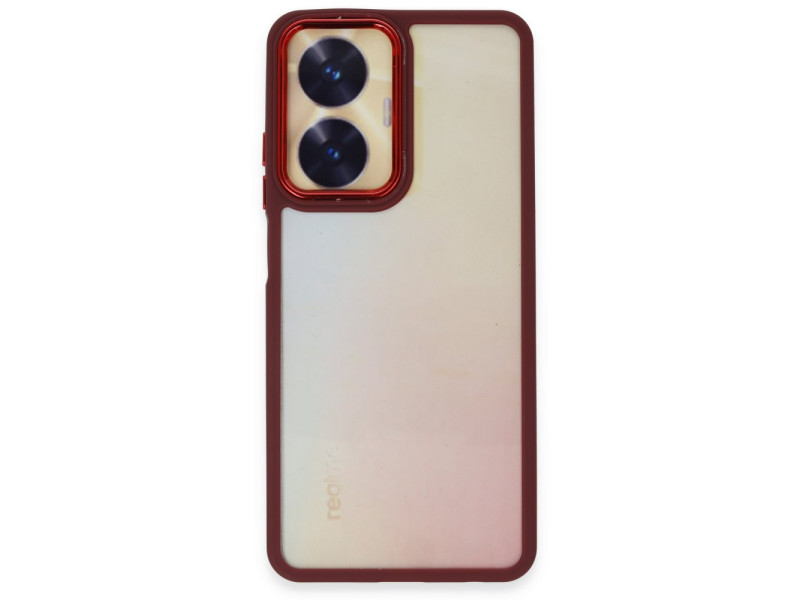 Newface Realme C55 Kılıf Dora Kapak - Kırmızı