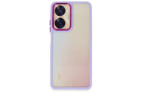 Newface Realme C55 Kılıf Dora Kapak - Lila