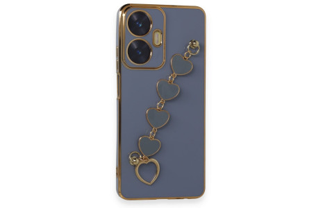 Newface Realme C55 Kılıf Esila Silikon - Gri