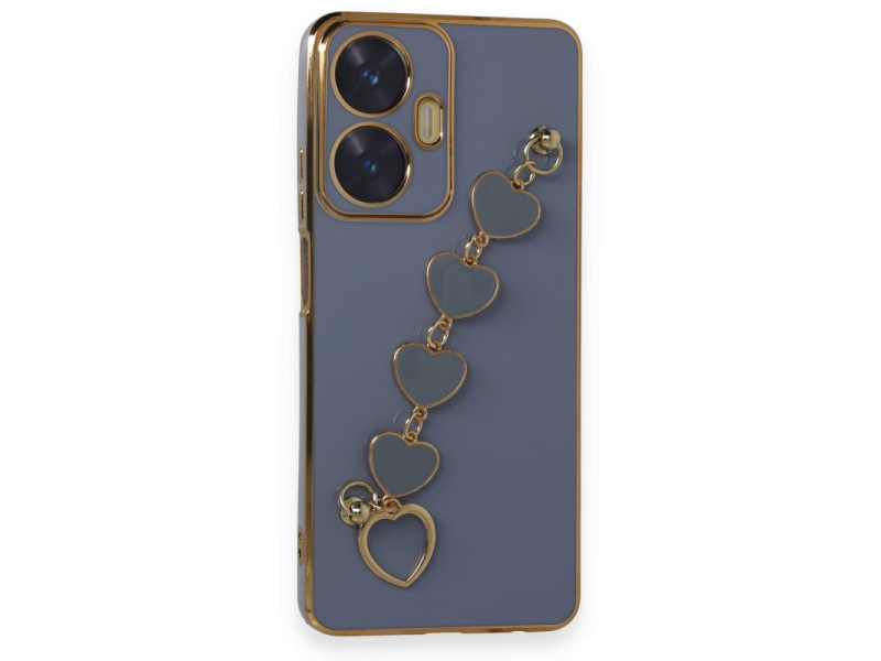 Newface Realme C55 Kılıf Esila Silikon - Gri