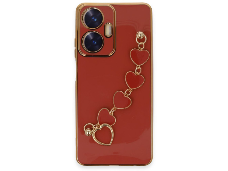 Newface Realme C55 Kılıf Esila Silikon - Kırmızı