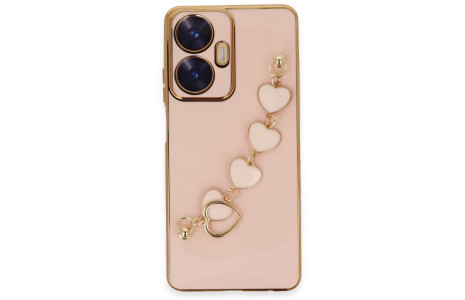 Newface Realme C55 Kılıf Esila Silikon - Pudra
