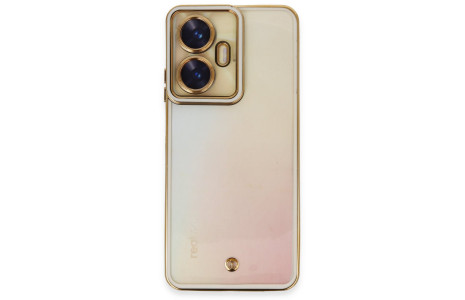 Newface Realme C55 Kılıf Liva Lens Silikon - Beyaz