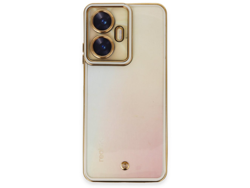 Newface Realme C55 Kılıf Liva Lens Silikon - Beyaz