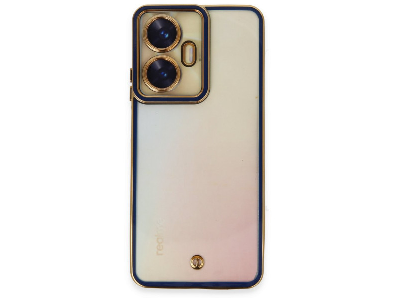 Newface Realme C55 Kılıf Liva Lens Silikon - Mavi