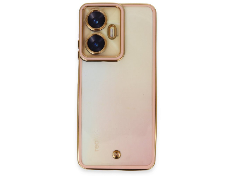 Newface Realme C55 Kılıf Liva Lens Silikon - Pudra