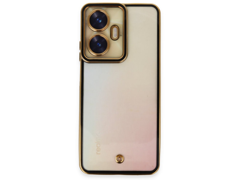 Newface Realme C55 Kılıf Liva Lens Silikon - Siyah