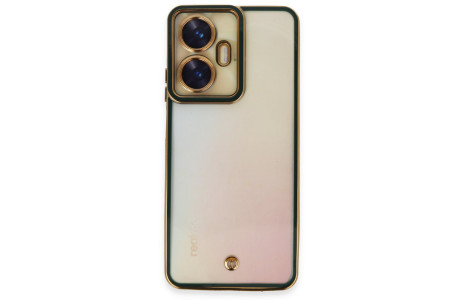 Newface Realme C55 Kılıf Liva Lens Silikon - Yeşil