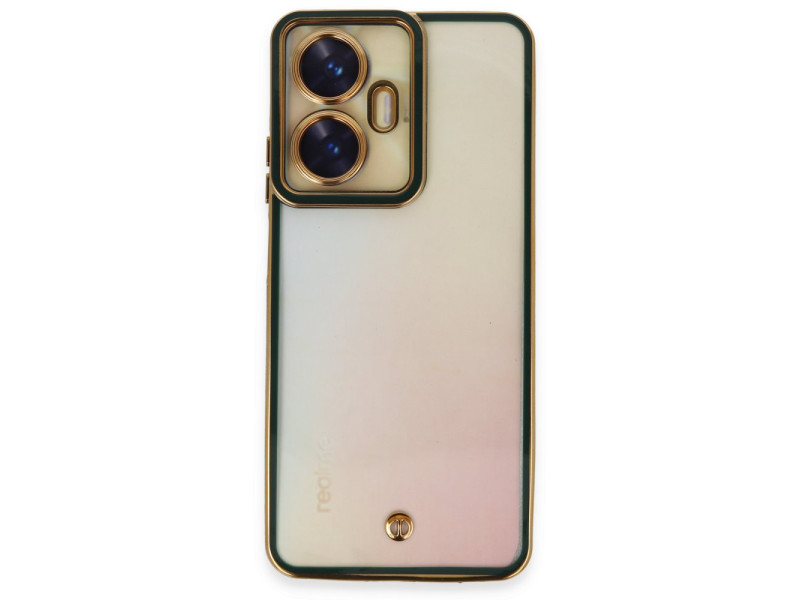 Newface Realme C55 Kılıf Liva Lens Silikon - Yeşil