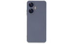 Newface Realme C55 Kılıf Nano içi Kadife Silikon - Gri