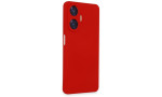 Newface Realme C55 Kılıf Nano içi Kadife Silikon - Kırmızı