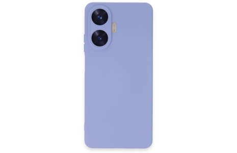 Newface Realme C55 Kılıf Nano içi Kadife Silikon - Lila