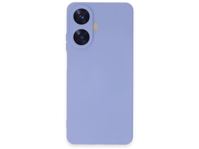 Newface Realme C55 Kılıf Nano içi Kadife Silikon - Lila