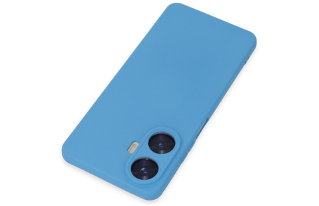 Newface Realme C55 Kılıf Nano içi Kadife Silikon - Mavi