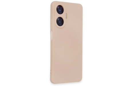 Newface Realme C55 Kılıf Nano içi Kadife Silikon - Pudra