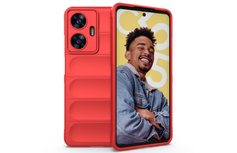 Newface Realme C55 Kılıf Optimum Silikon - Kırmızı