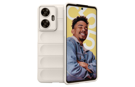 Newface Realme C55 Kılıf Optimum Silikon - Krem