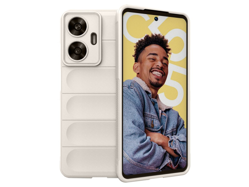 Newface Realme C55 Kılıf Optimum Silikon - Krem