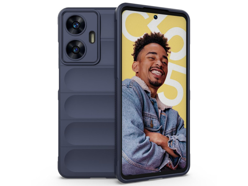 Newface Realme C55 Kılıf Optimum Silikon - Lacivert