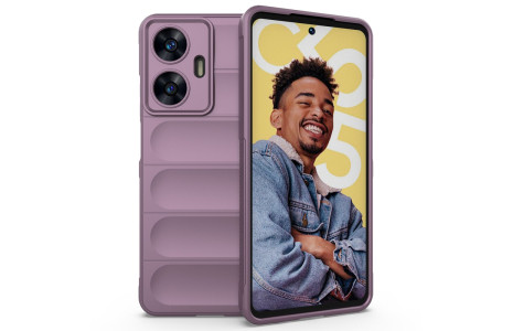 Newface Realme C55 Kılıf Optimum Silikon - Mor