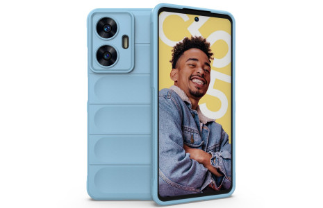 Newface Realme C55 Kılıf Optimum Silikon - Sky Blue