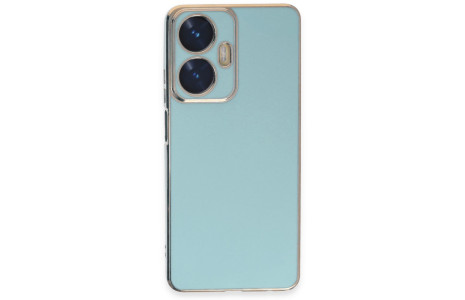 Newface Realme C55 Kılıf Volet Silikon - Açık Yeşil