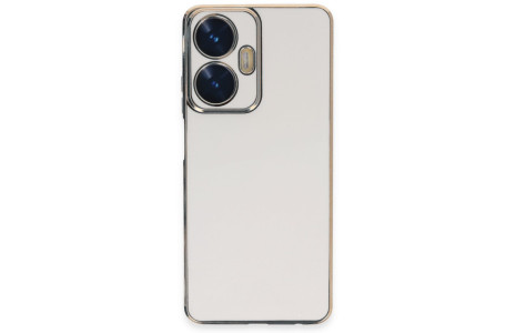 Newface Realme C55 Kılıf Volet Silikon - Beyaz
