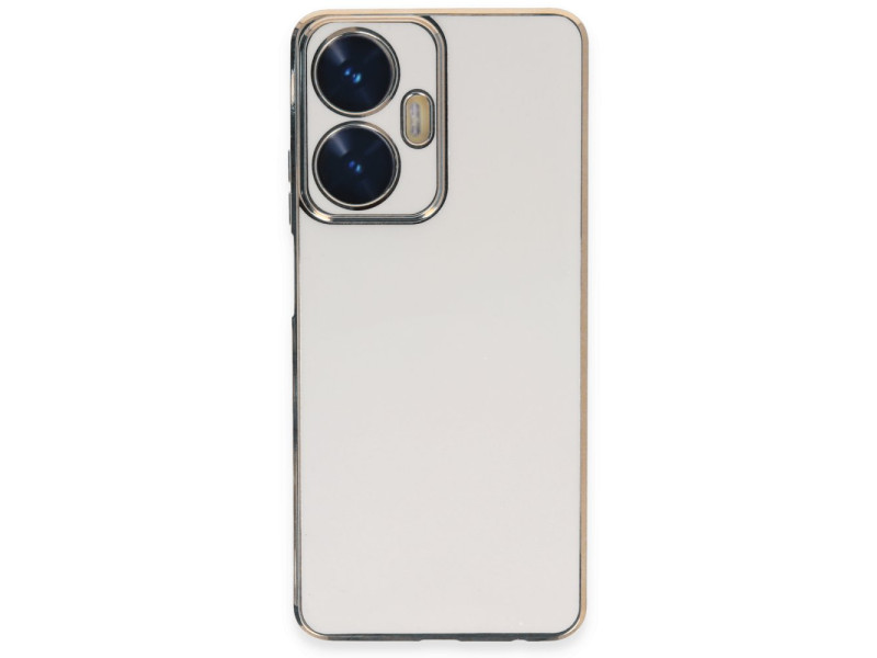 Newface Realme C55 Kılıf Volet Silikon - Beyaz