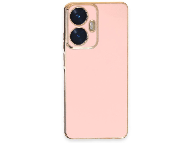 Newface Realme C55 Kılıf Volet Silikon - Pembe
