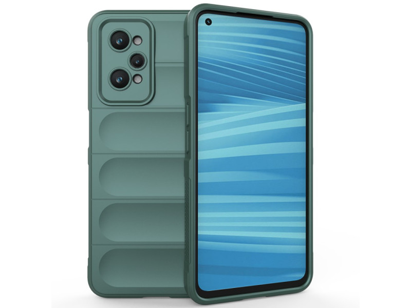 Newface Realme GT2 5G Kılıf Optimum Silikon - Koyu Yeşil