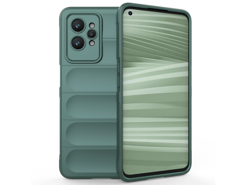 Newface Realme GT2 Pro 5G Kılıf Optimum Silikon - Koyu Yeşil