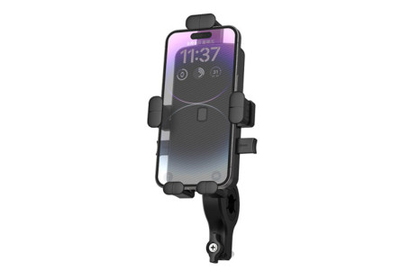 Newface RHO-C30 Motosiklet Telefon Tutucu - Siyah